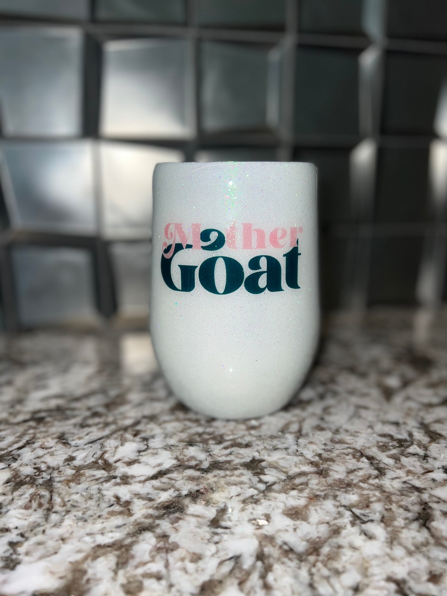 Mother Goat Wine Tumbler